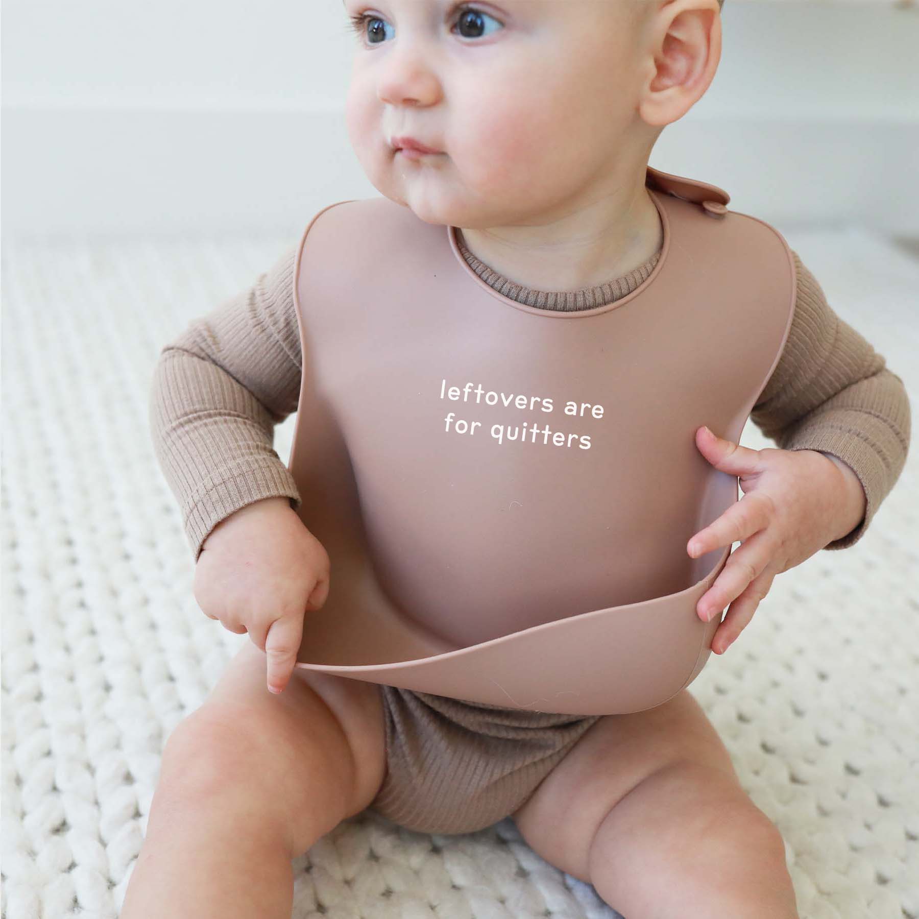 Silicone Baby Bib | Leftovers Are For Quitters